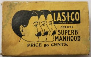 Antique Quack Medicine Manhood Advertisement Box/victorian Sexual Weakness/mood