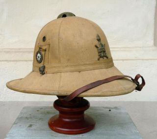 Pith Helmet 128^ Legione Ccnn Africa Wwii