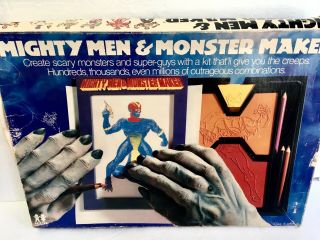 Vintage 1978,  Mighty Men & Monster Maker kit,  TOMY Toy Art Set 3
