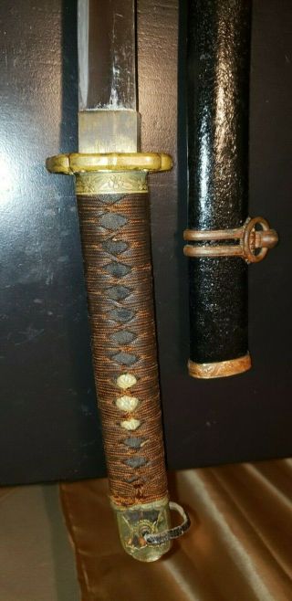 WWII Japanese Army officer ' s sword kai gunto collectible samurai ww2 7