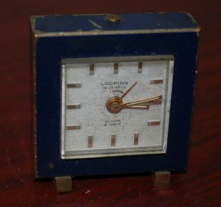 Vintage 8 Days 15 Jewels Swiss Small Looping Cal.  51 Alarm Clock 8371 2