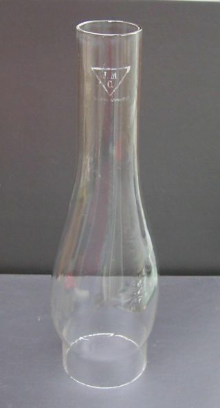 Vintage Duplex Oval Bulge Glass Oil Lamp Chimney 65mm 2 1/2 " Fit,  Jmc Annealed