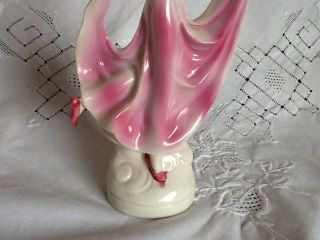 Art Deco Porcelain Dancing Lady Figurine 16cm 3