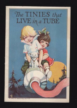 1924 Squibbs Dental Cream Toothpaste Booklet - The Tinies That Live In A Tube