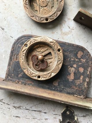 Vintage Antique Old Door Hardware Locks Architectural,  1 Corbin,  2 Sargent,  1 U