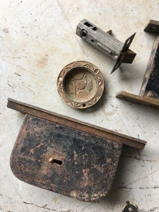 Vintage Antique Old Door Hardware Locks Architectural,  1 Corbin,  2 Sargent,  1 U 2