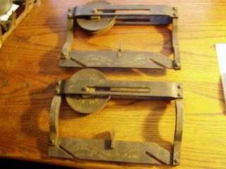 Pair Lanes Parlor Door Rollers Patent Dates 1896 And 1901