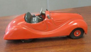 Vintage Schuco Examico 4001 Tin Wind Up Roadster Car U.  S.  Zone Germany