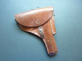 Brown Leather Holster For Swiss P - 210 Pistol