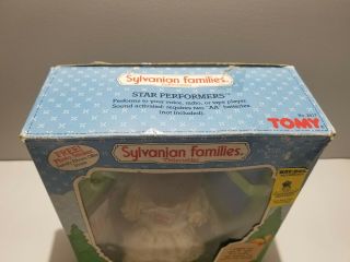 VINTAGE 1985 TOMY SYLVANIAN FAMILIES STORYTELLIN ' BUNNY CASSETTE PLAYER W/ BOX 4