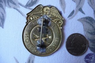 FANTASTIC Vintage WW2 Ford Motor Co EMPLOYEE BADGE B24 AIRCRAFT PLANT 4