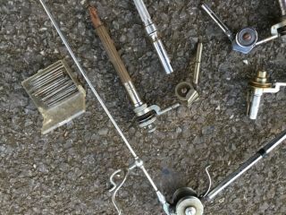 Vintage drill and parts of mechanism for old style dentist drill tools Inventor 3