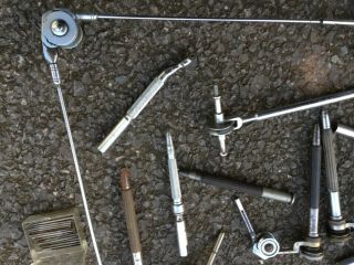 Vintage drill and parts of mechanism for old style dentist drill tools Inventor 4