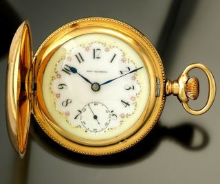 Antique Columbus Pocket Watch Ca1893 | 25 Jewel Movement,  Fancy Dial,  Hunter Cas