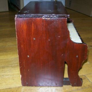 Antique Schoenhut Miniature Childs Wooden Toy Piano 9 Keys 5