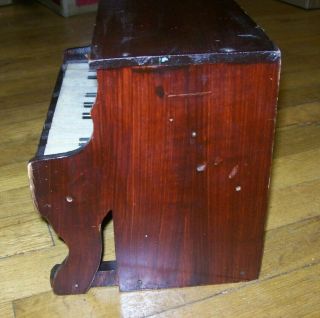 Antique Schoenhut Miniature Childs Wooden Toy Piano 9 Keys 6