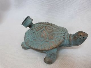 Antique Vintage Figural Bronze Turtle Water Lawn / Garden Sprinkler7 "