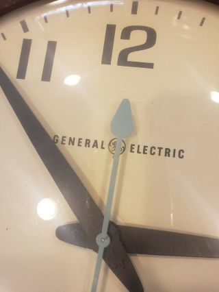 Vintage General Electric Industrial School Wall Clock Model 2012 14 