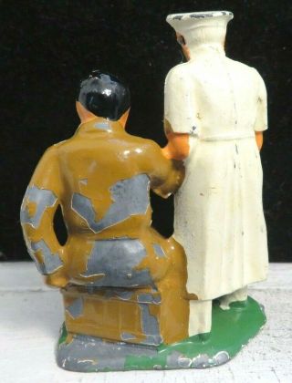 Vintage Barclay Lead Toy RARE Surgeon & Soldier B - 146 2