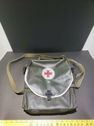 Medical Bag Russian Military Ussr Soviet Army Vintage First Aid Red Cross
