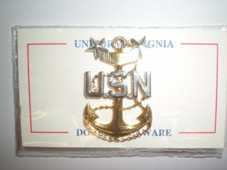 Us Navy Master Chief Petty Officer Mcpo Cap Badge