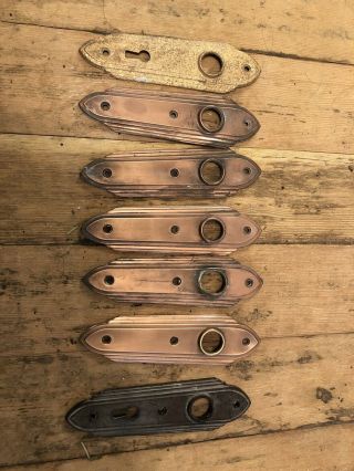 Art Deco Craftsman Era Door Plates Vintage Antique 1920s 1930s 2