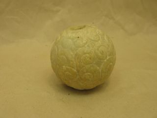 Large Chinese Han Dynasty Carved Nephrite Jade Bead Or Pendant