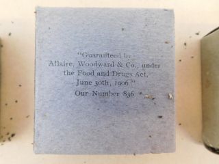 SET OF 3 ANTIQUE ALLAIRE TEA BOXES TEA STILL INSIDE SPEARMINT GOLDENROD LIFEROO 8