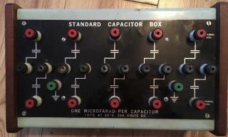 Standard Capacitor Box 1 MFD Vintage Physics Electronics Lab Apparatus 2