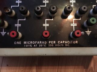 Standard Capacitor Box 1 MFD Vintage Physics Electronics Lab Apparatus 3