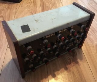 Standard Capacitor Box 1 MFD Vintage Physics Electronics Lab Apparatus 7