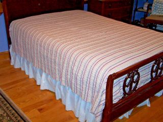 Vintage Bates Bedspread,  Coverlet,  Multi - Color,  " Made In Usa " Retro Classic 1950