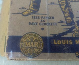 Vintage Marx Toy Play - Set Davy Crockett at the Alamo,  in Orig.  Box.  Incomplete 2