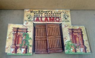 Vintage Marx Toy Play - Set Davy Crockett at the Alamo,  in Orig.  Box.  Incomplete 5