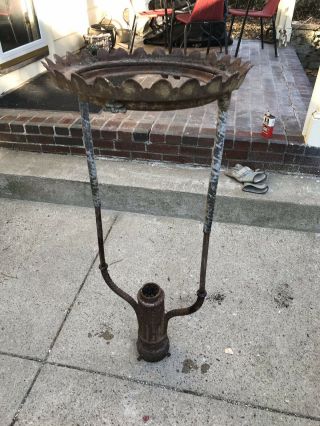 Vintage Boston Gas Cast Iron Street Lamp Pole Parts