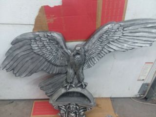Large vintage cast aluminum eagle ornate & Heavy Duty - sign Harley Davidson iron 3