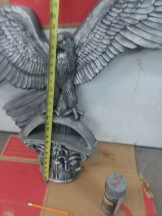 Large vintage cast aluminum eagle ornate & Heavy Duty - sign Harley Davidson iron 4