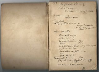1853 Notebook w/ Clinical Notes of Dr.  W.  F.  Hoffmans,  Bucks County PA 2