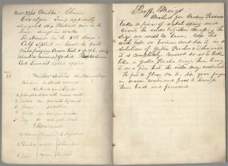 1853 Notebook w/ Clinical Notes of Dr.  W.  F.  Hoffmans,  Bucks County PA 4
