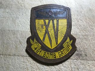 Wwii/ww2 Us Army Air Force Patch - 461st Bomb Group - Leather 15th Af