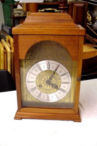Vintage Mason & Sullivan Key Wind Shelf Clock Time And Strike