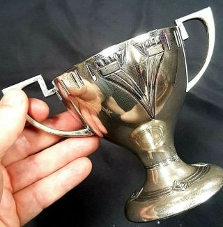 Rare & Early Export Wmf Silver Plated Art Deco Trophy Pedestal Cup C 1900