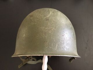 Spanish M1 Military Surplus Steel Helmet,  Wwii Cold War Era.  American M1.