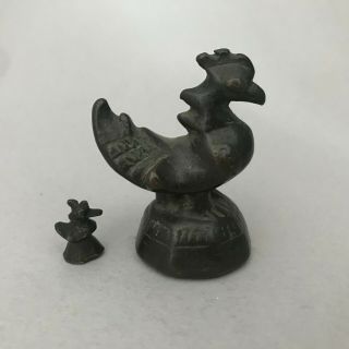 Rare Fine Antique Bronze Burmese Opium Weight Karaweik Form C1800s 10 Tical