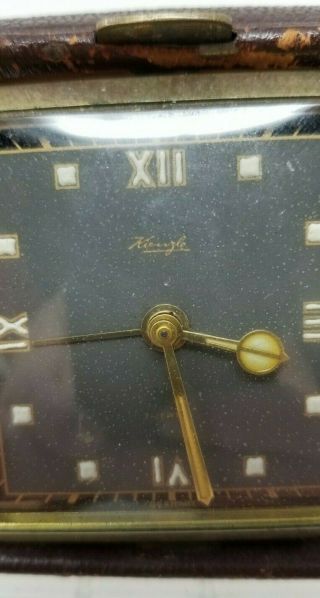 Vintage Kienzle Travel Alarm Clock Germany 2