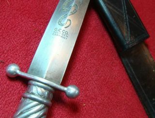 Post Wwii German Hunting Knife Blade G.  C.  Co.  Solingen (scabbard)