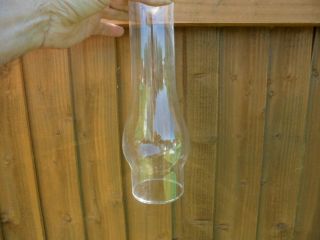 Vintage Clear Glass Globe/chimney - Parrafin Oil Lamp 9.  5 " X 2.  5 " Base (last 1)