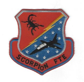 Old Scorpion Fte Flight Test Engineer Attack Aircraft Insignia Patch (ref.  687b)