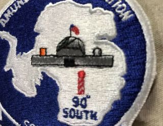 Amundsen Scott Station Antarctica Patch 1980’s 3