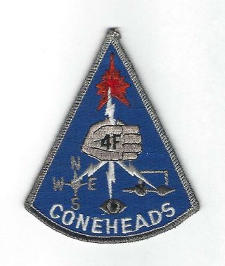 Old Usaf U.  S.  Air Force 4f Coneheads Aircraft Bullion Insignia Patch (ref.  662c)